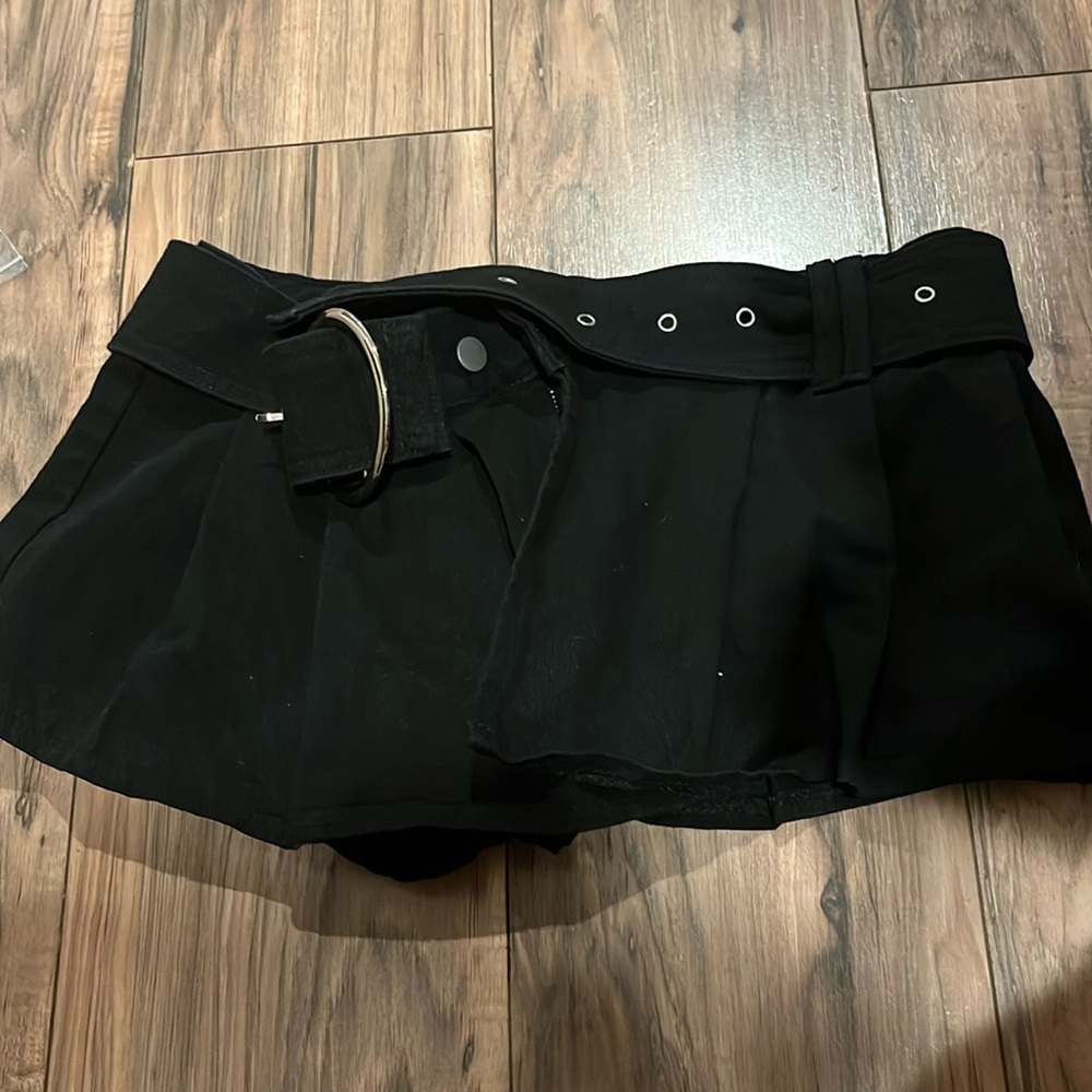Mini Pleated Black Skirt y2k